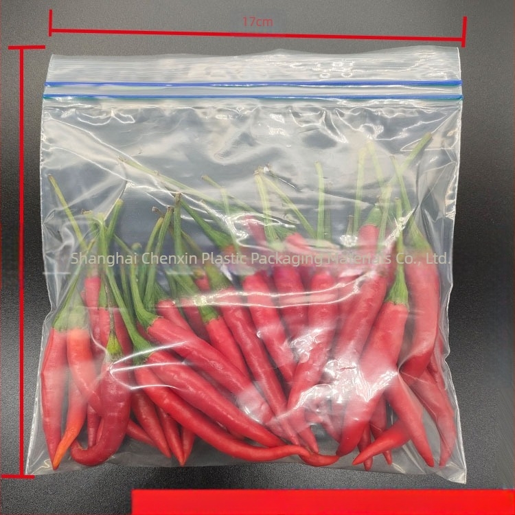 Torba za skladištenje u hladnjaku sa samouzatvaranjem, debeli dvostruki žljebasti zatvarač, pakiranje za porcijiranje i očuvanje svježine; materijal: novi materijal; marka: Chenxin; namjena: pakiranje čaja; duljina brtvljenja: 17