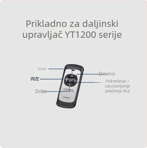 Gimbal sa praćenjem lica za DSLR/mirrorless, pametne telefone i GoPro – daljinsko upravljanje, 1/4-inčni navoj, horizontalno 230°, vertikalno 70°, masa 0.8 kg