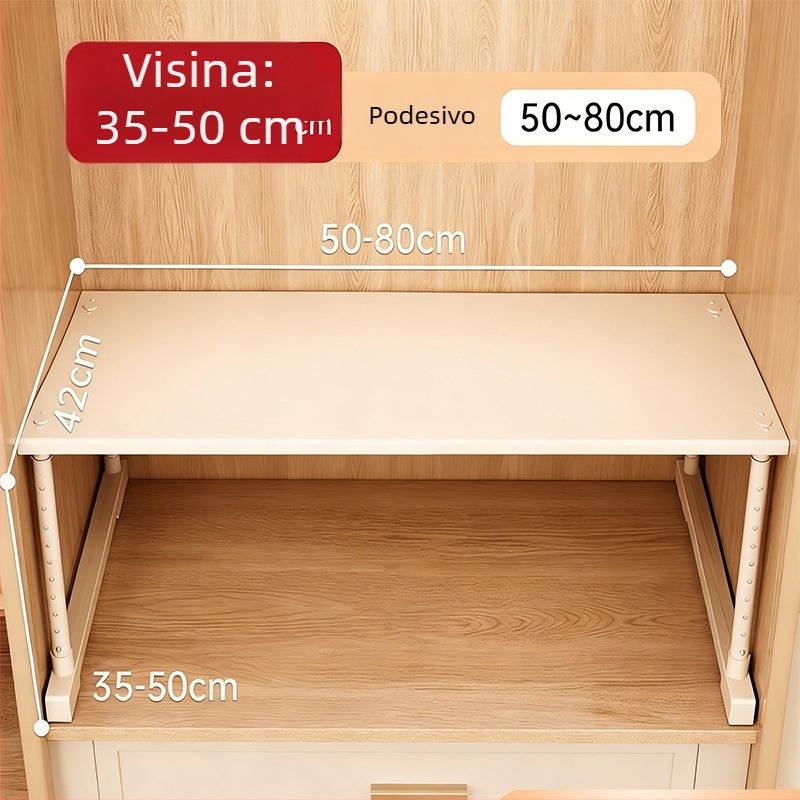 1-slojni ormarić za pohranu od karbonske čelika + PS, prenosni organizator garderobe, višenamjenski policni regal, bez ugradnje