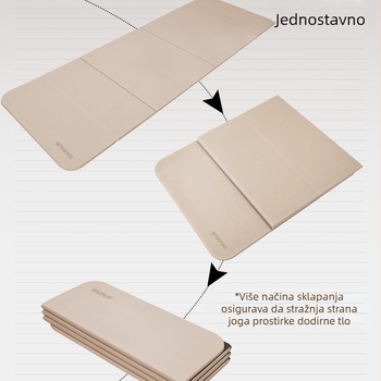 Skidiva joga podloga – Silk Flower materijal, protuklizna i zvučno izolirana, debljina 0.8 cm