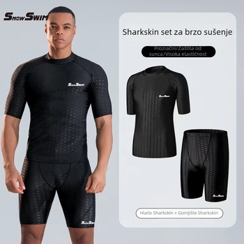 SnowSwim muški plivački set: velika veličina, plivačke gaćice, plivačke naočale i kapa za plivanje