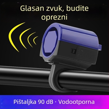 Električno zvono za bicikl Senowoiry/Ji Rui, plastika, model Electric Speaker, univerzalno za planinske bicikle