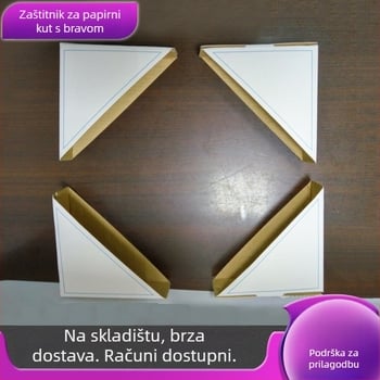 Zaključavajući papirnati zaštitnik kutova za vrata, prozore i ogledala — trostrani papirnati zaštitnik kutova od Kraft papira i valovitog papira za okvire