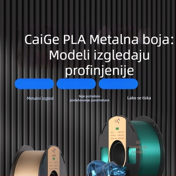 Caige PLA metalni filament, 1 kg, PLA-METAL za 3D ispis