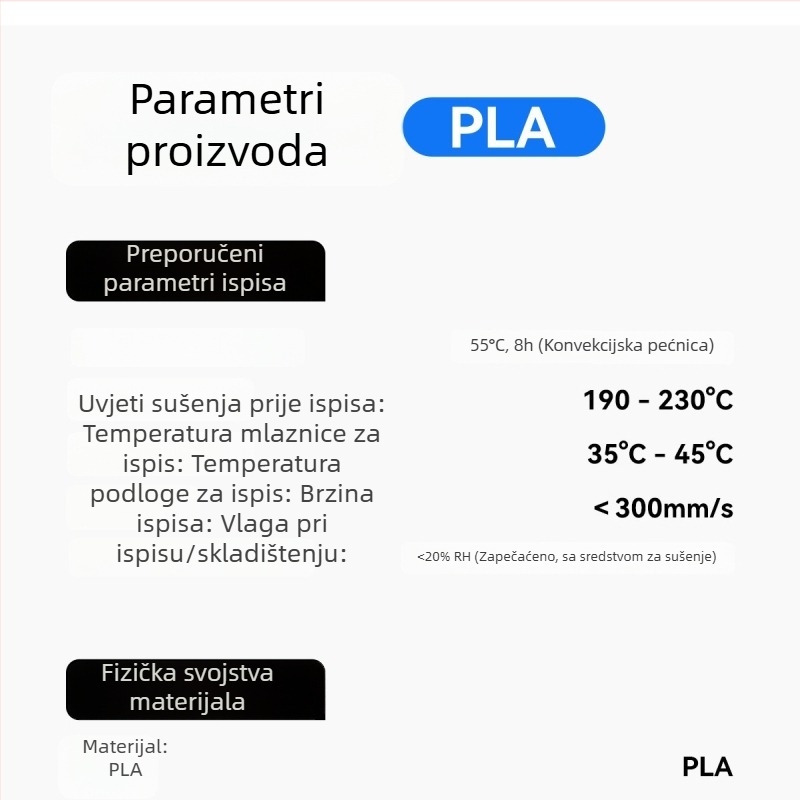 Caige PLA metalni filament, 1 kg, PLA-METAL za 3D ispis