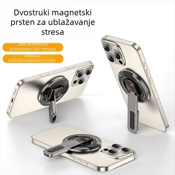 ABS magnetski stalak za telefon i tablet, sklopivi i rotirajući, stolni držač