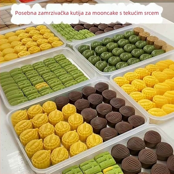 Mooncake zamrzivačka kutija za skladištenje, japanski stil, zatvorena, standardni oblik
