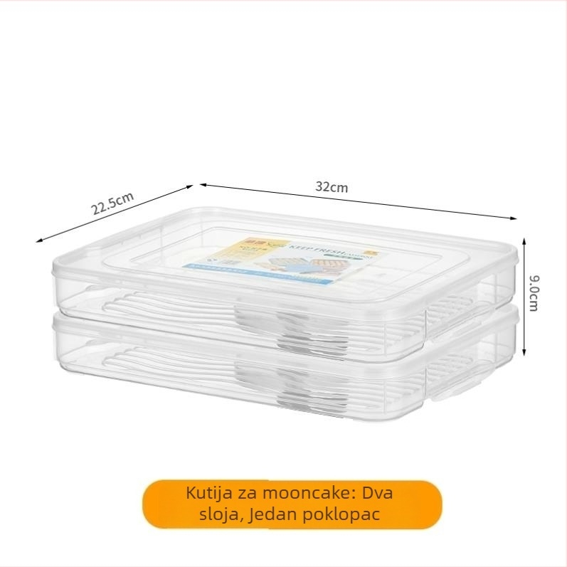 Mooncake zamrzivačka kutija za skladištenje, japanski stil, zatvorena, standardni oblik