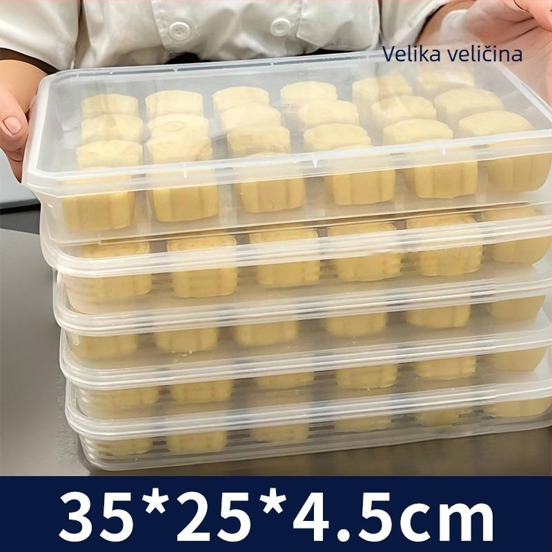 Mooncake zamrzivačka kutija za skladištenje, japanski stil, zatvorena, standardni oblik