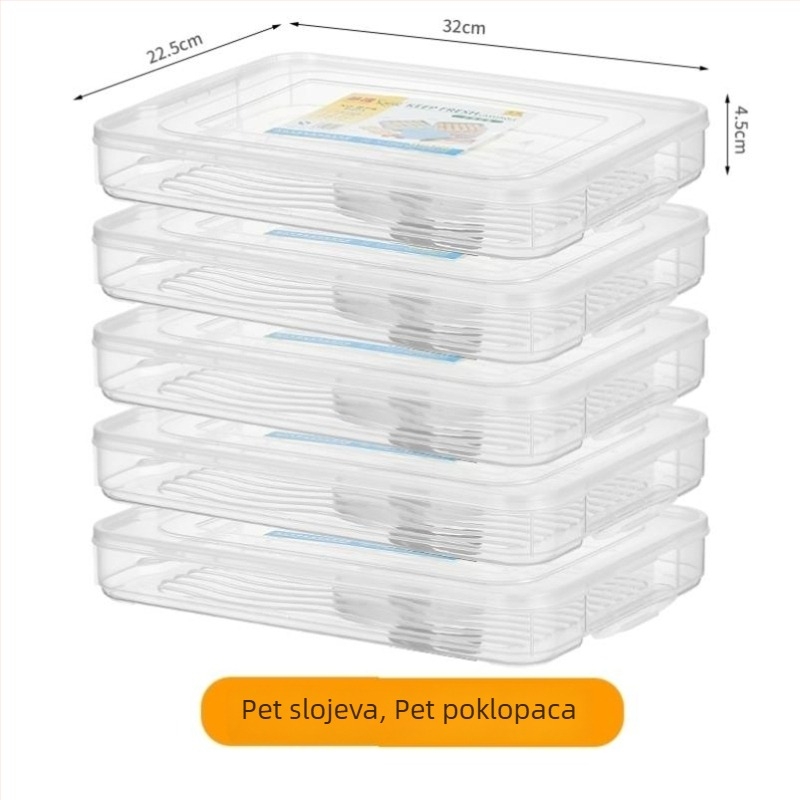Mooncake zamrzivačka kutija za skladištenje, japanski stil, zatvorena, standardni oblik