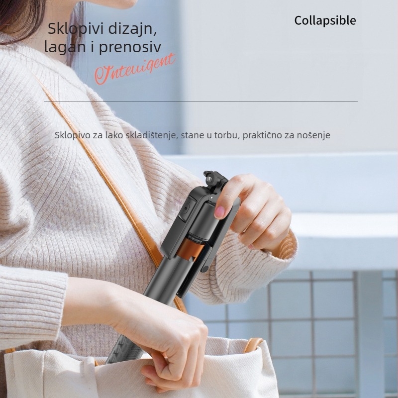 Q13 Stabilizator za pametni telefon s AI prepoznavanjem lica i dvostrukim osvjetljenjem, automatsko praćenje, daljinski upravljač, Bluetooth
