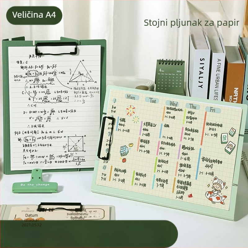 Sekretar klip za knjige — Model: Secretary book clip; Tip: Dvostruki snažni klip; Materijal: Plastika; Ispis logotipa: Da; Obrada i prilagodba: Da