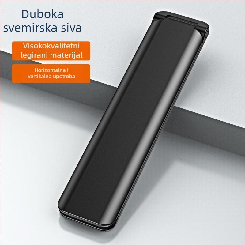 Držač za telefon za automobilni ventil, metalni, kartični tip s magnetskim preklopom, Neutral, 25 g