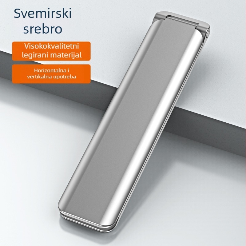 Držač za telefon za automobilni ventil, metalni, kartični tip s magnetskim preklopom, Neutral, 25 g