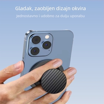 HS držač prstena za iPhone 16 s MagSafe magnetskim pričvršćivanjem, legura konstrukcija, stolni nositelj, mogućnost prilagodbe