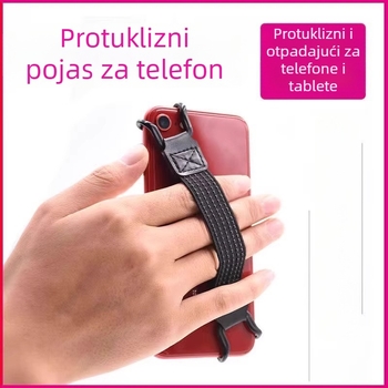 Držač za telefon s trakom za jednoručno korištenje, protuklizni, zaštita od ispadanja, universalni, Friendly