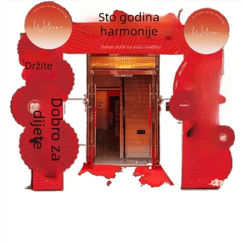 Vjenčani ulazni luk s KT stupovima za vanjsku ceremoniju, Xiaoduo; bez prilagodbe; za vjenčanja