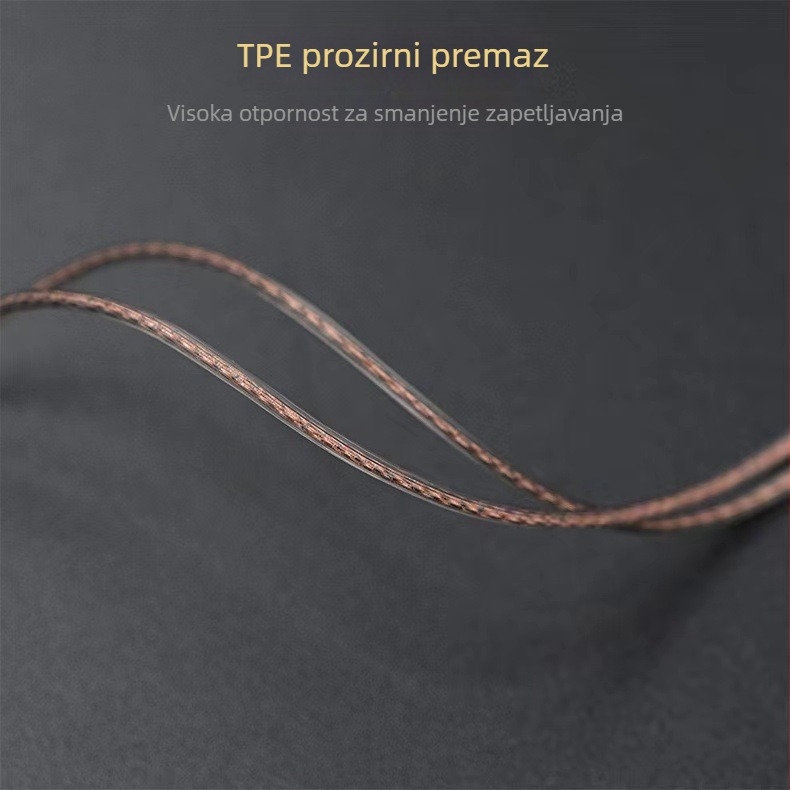 Kabel za zamjenu slušalica – dvostruko paralelni bakar bez kisika, 3,5 mm priključak
