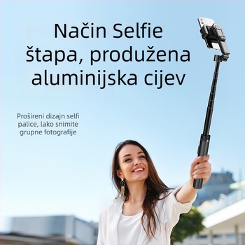 C16 pametni stabilizator s AI praćenjem lica, jednosni stabilizator, četveronožni stativ, Bluetooth daljinski upravljač, aluminijska legura