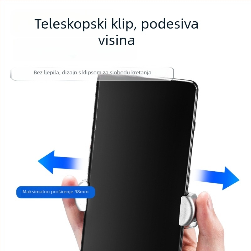Enjoy držač za telefon u obliku prstena – 360° rotacija, sklopiv i podešavanje, od legirane smjese, sustav protiv podrhtavanja, univerzalna kompatibilnost