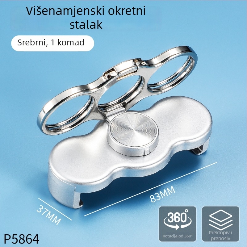 Enjoy držač za telefon u obliku prstena – 360° rotacija, sklopiv i podešavanje, od legirane smjese, sustav protiv podrhtavanja, univerzalna kompatibilnost