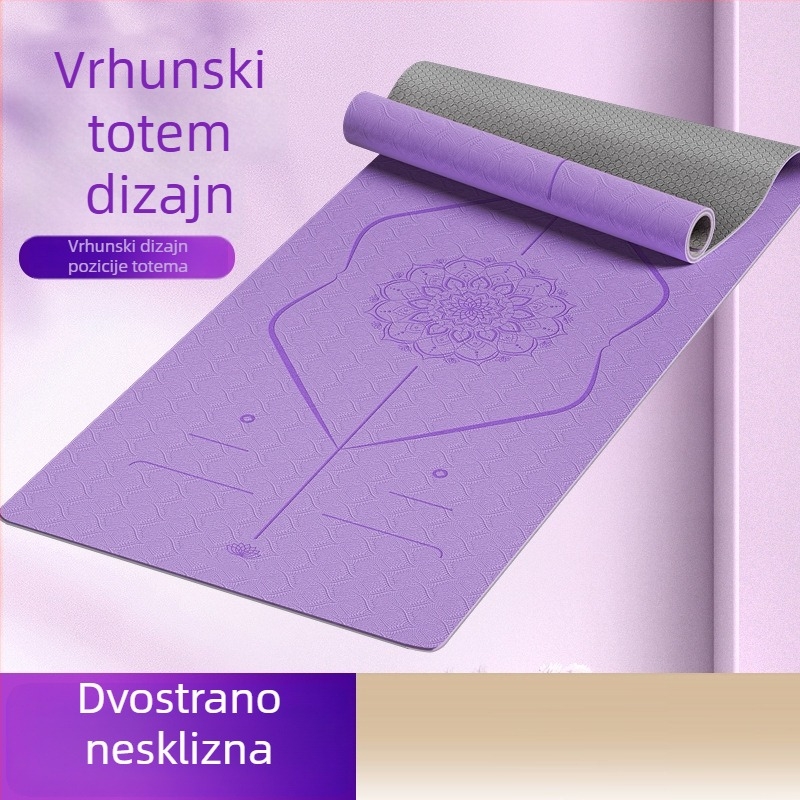 Joga prostirka od TPE, 6 mm, protuklizna, apsorpcija udara