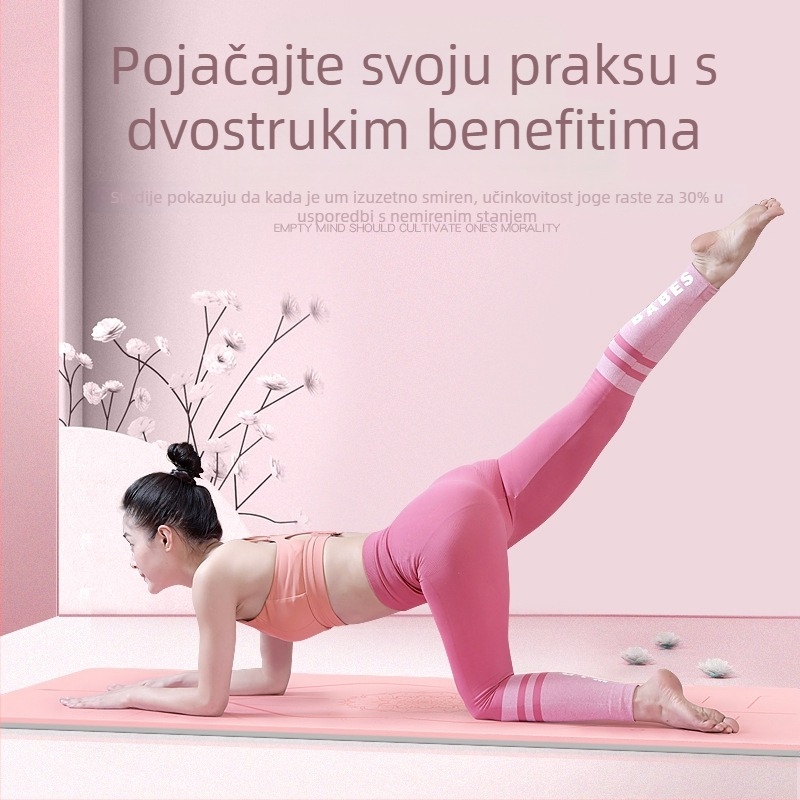 Joga prostirka od TPE, 6 mm, protuklizna, apsorpcija udara