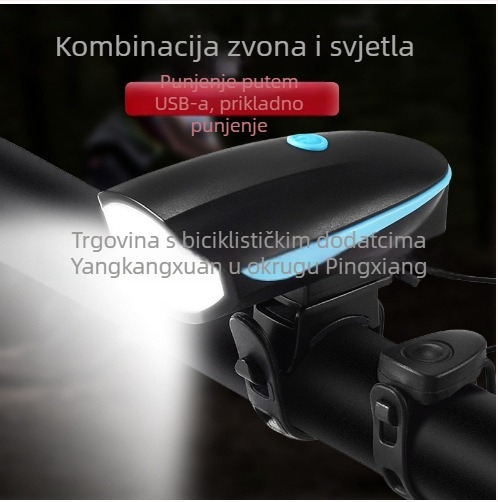 Prednja svjetiljka za bicikl - punjiva za noćnu vožnju, model 7588