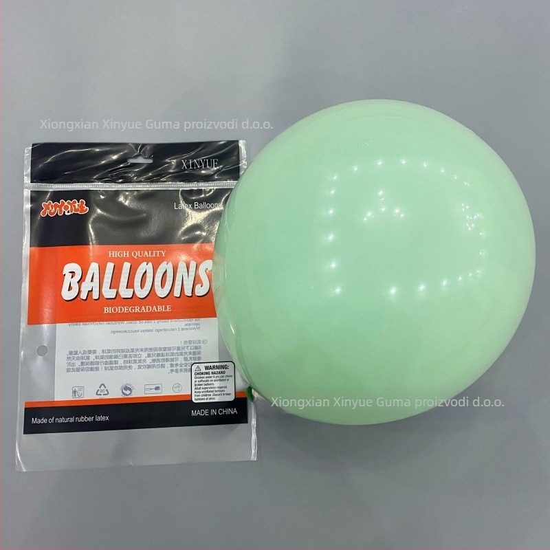 Dvostruka sloj balonske luke za rođendane i vjenčanja, latex dekorativni baloni, okruglog oblika, s otisnutim logom