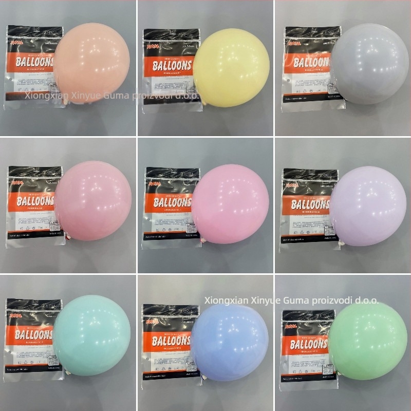 Dvostruka sloj balonske luke za rođendane i vjenčanja, latex dekorativni baloni, okruglog oblika, s otisnutim logom