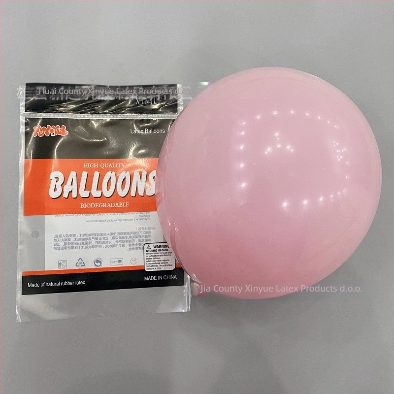 Dvostruka sloj balonske luke za rođendane i vjenčanja, latex dekorativni baloni, okruglog oblika, s otisnutim logom