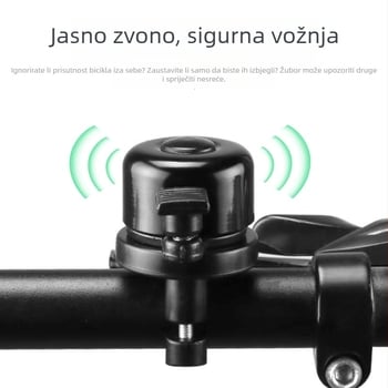 TRANGJAN P20 Skriveni Airtag zvončić za bicikl s praćenjem na iOS – aluminij + inženjenski plast, 24,7 g