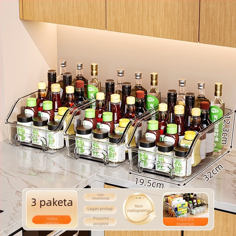 Kutija za začine, PET materijal, prozirna, kapacitet 7 l, Aw-pet storage box