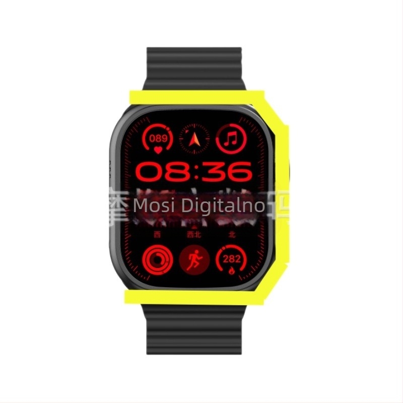 Pametni sat s Bluetooth slušalicama i setom ventilatora za vrat – 2,01‑inch AMOLED zaslon, aluminijski kućište 44 mm, praćenje srčanog ritma, brojanje koraka, Bluetooth pozivi.