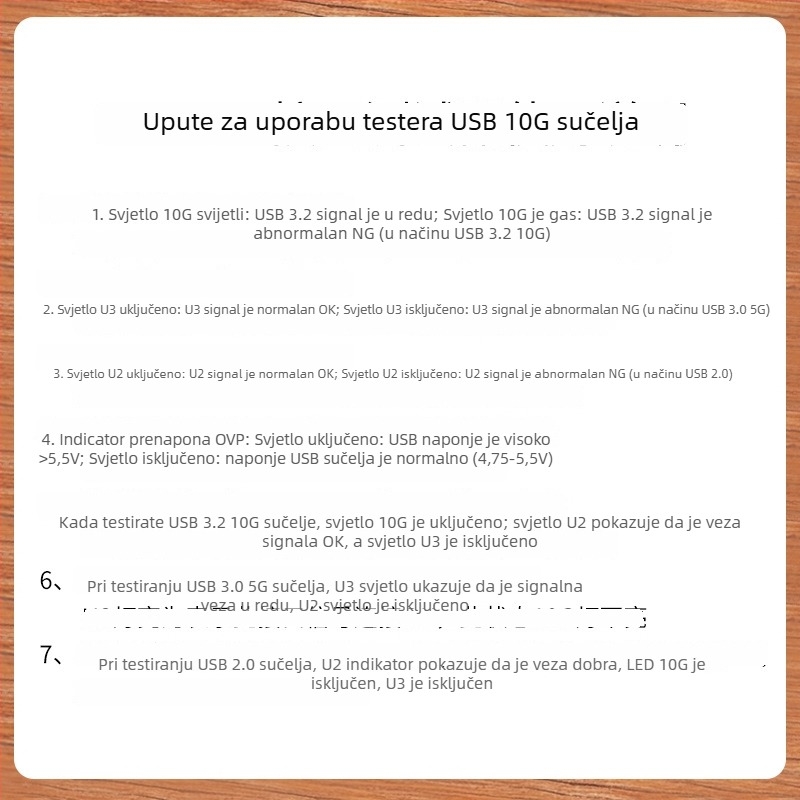 USB tester — Višenamjenski USB-C Gen210G, mjerenje širine pojasa, napona i struje, detekcija signala protokola