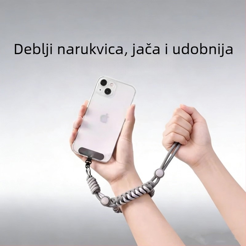 Pengyi remen za telefon – tkana izrada, metalna kopča, unisex