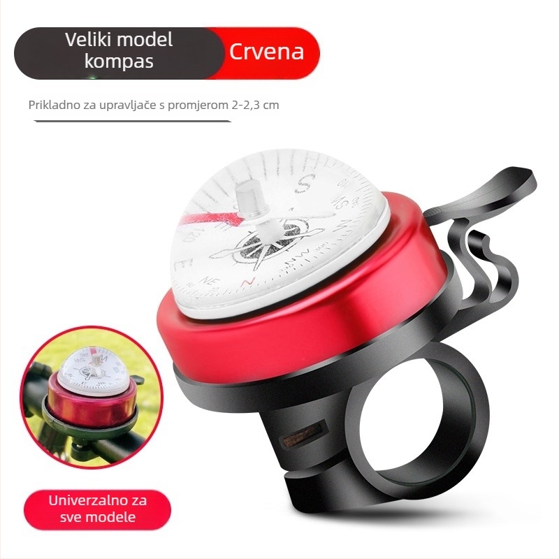 Zvono za bicikl s kompasom – marka Senowoiry/yi rui; Materijal: zadani; Obrada i prilagodba: Ne; Uvoz: Ne