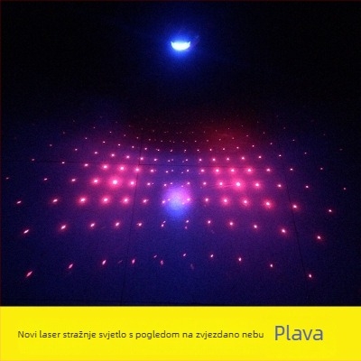 Cool Way 5-LED laserska stražnja svjetiljka za planinske bicikle – kompatibilno s fixnim pogonom, laserski uzorak zvjezdano nebo, sigurnosno upozorenje