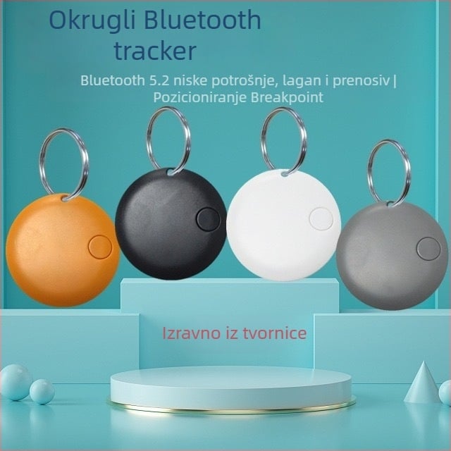 Kružni Bluetooth uređaj za sprječavanje gubitka – dvosmjerni lokator, kompatibilan s Androidom i iOS-om, 210mAh, domet ~20 m (dvosmjerni lokator; 210mAh; Android/iOS kompatibilnost; domet ~20 m)