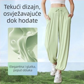 Ženske hlače za ljeto - UV zaštita, Ice-feel UPF50+ tkanina (86% najlon, 14% elastan)