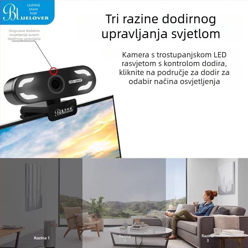 Blue Enchantress HD-60 Pametna PTZ konferencijska kamera s USB sučeljem, 800k senzor, maksimalna rezolucija 1280x960, 30 FPS, ugrađeni mikrofon