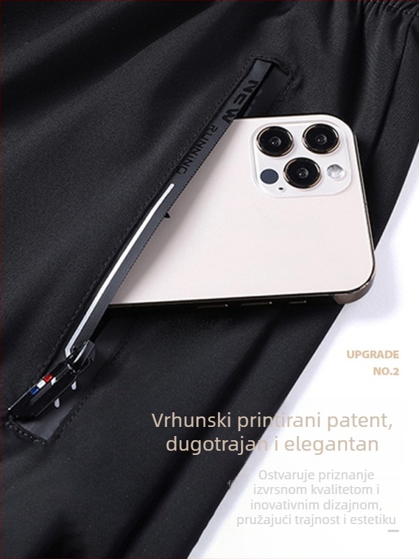 Muške brzosušeće šorceve Quick-Dry, 80/20 nylon/spandeks, prozračne, jednobojne, pogodne za ljeto, proljeće i jesen