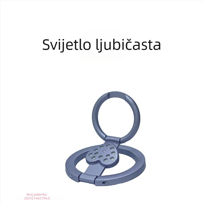 Stolni držač za telefon s magnetskim prstenom, aromaterapijom, cinkovom legurom, protiv podrhtavanja, sklopivi i s vakuumskom čašom