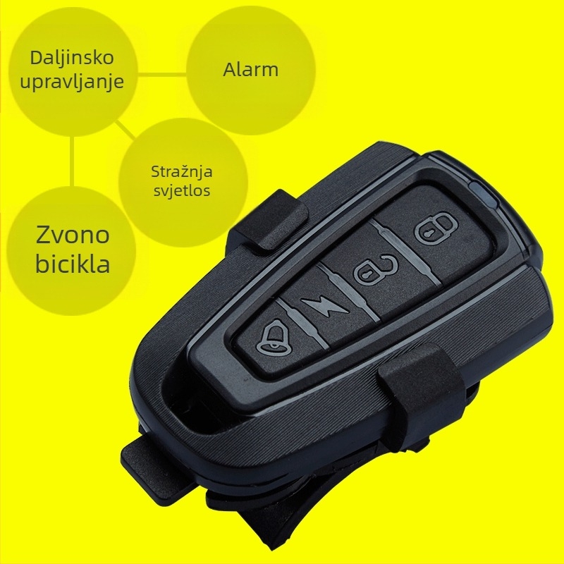 goodtaste A6 stražnja svjetla za brdski bicikl s alarmom, daljinskim upravljanjem i zaštitom od krađe za noćnu vožnju (Obrada prilagodbi: Da; Licencirana privatna oznaka: Da; Uvoz: Ne)