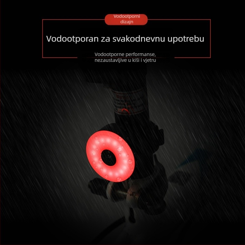Stražnja svjetiljka za bicikl s USB punjenjem, svjetlo za noćnu vožnju uz upozorenje, svjetlo za kacigu i za trčanje, LED visoke jačine — Brand KETO, prilagodba obrade, licencirana privatna marka