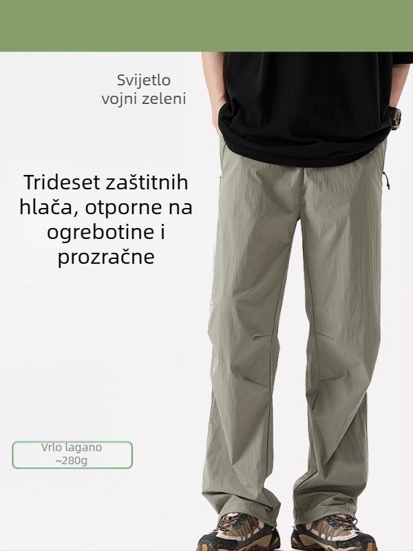 Soft-shell planinarske hlače — prozračan materijal, brzo sušenje, unisex odrasli, proljeće i ljeto