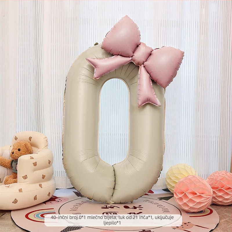 Balon s brojem od aluminijske folije, mat završetak, bez logotipa, za rođendanske proslave