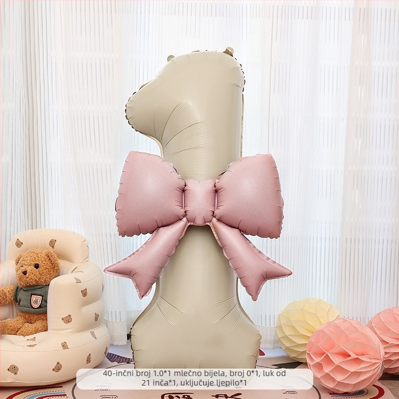 Balon s brojem od aluminijske folije, mat završetak, bez logotipa, za rođendanske proslave