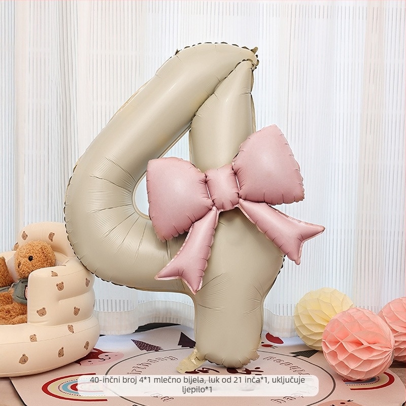 Balon s brojem od aluminijske folije, mat završetak, bez logotipa, za rođendanske proslave