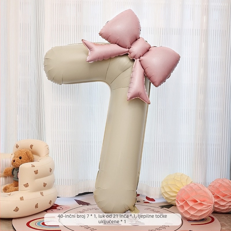 Balon s brojem od aluminijske folije, mat završetak, bez logotipa, za rođendanske proslave